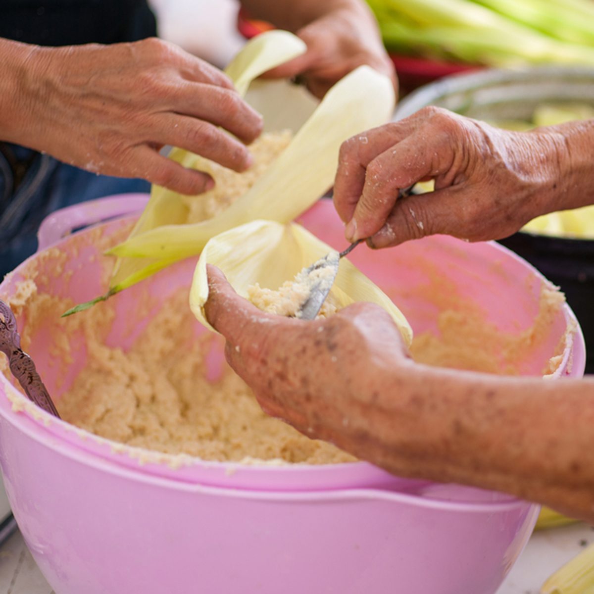 Production of hot tamales