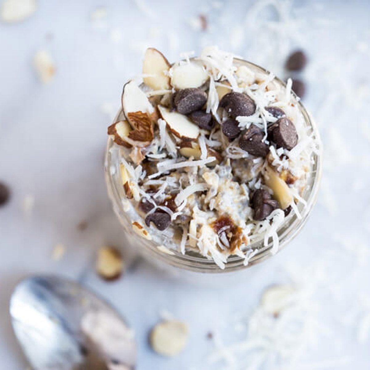 Almond Joy overnight oats