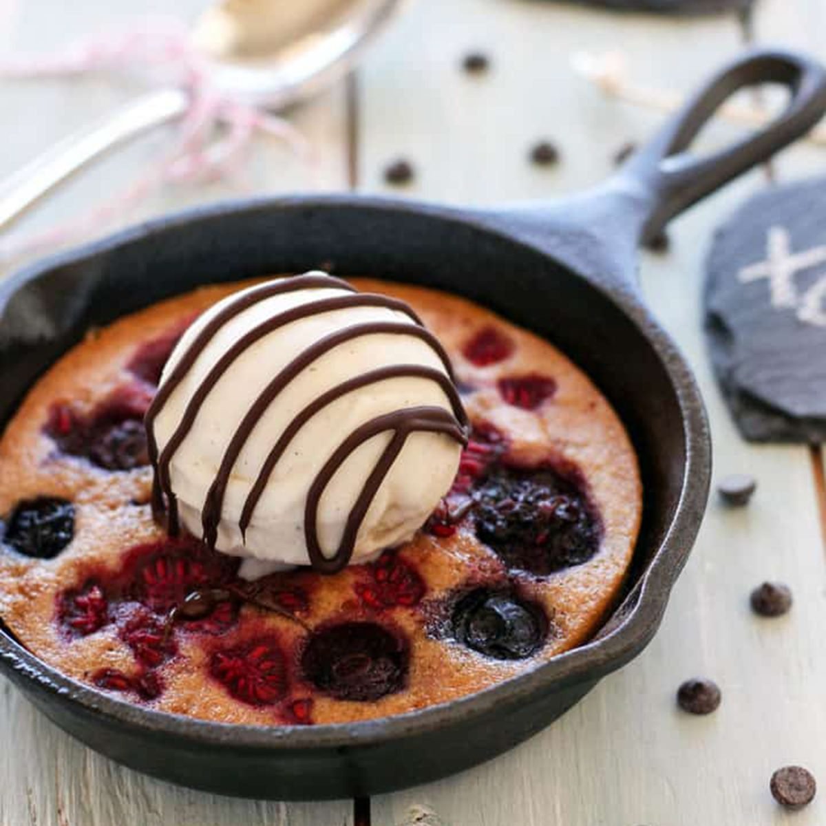 Mini Berry Skillet Cake