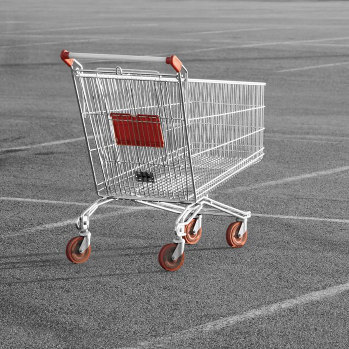 Cart left in parking lot