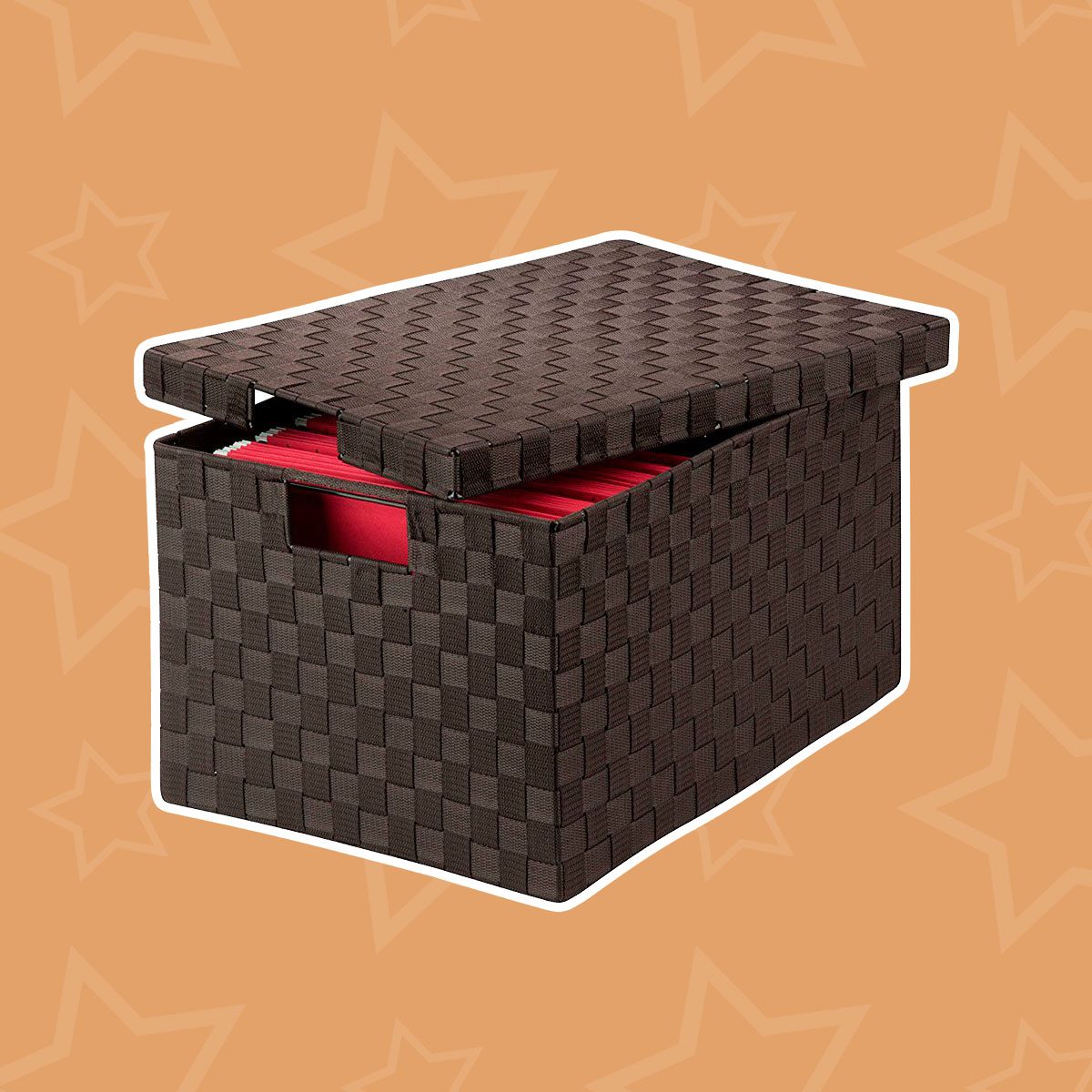 Large Woven File Storage Boxes