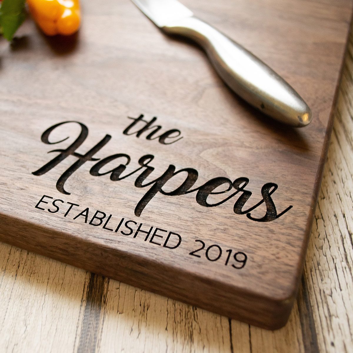 wedding anniversary gifts 5th anniversary gift; custom cutting board