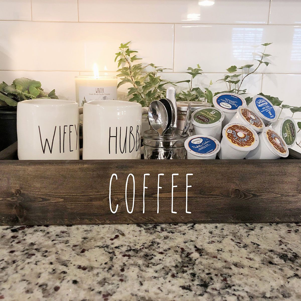 Coffee storage tray