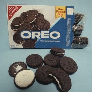 Mandatory Credit: Photo by Richard Drew/AP/REX/Shutterstock (6569148a) No matter how they are eaten, Oreo chocolate sandwich cookies are the world's top selling cookies- more than 100 billion have been sold since they were introduced 75 years ago, according to the Guinness Book of the world records. The famous Oreo cookies are seen here in New York Oreo Cookies, NEW YORK, USA