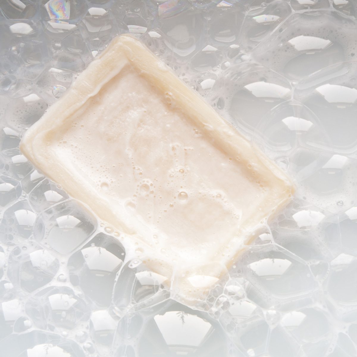 bar of soap with bubbles