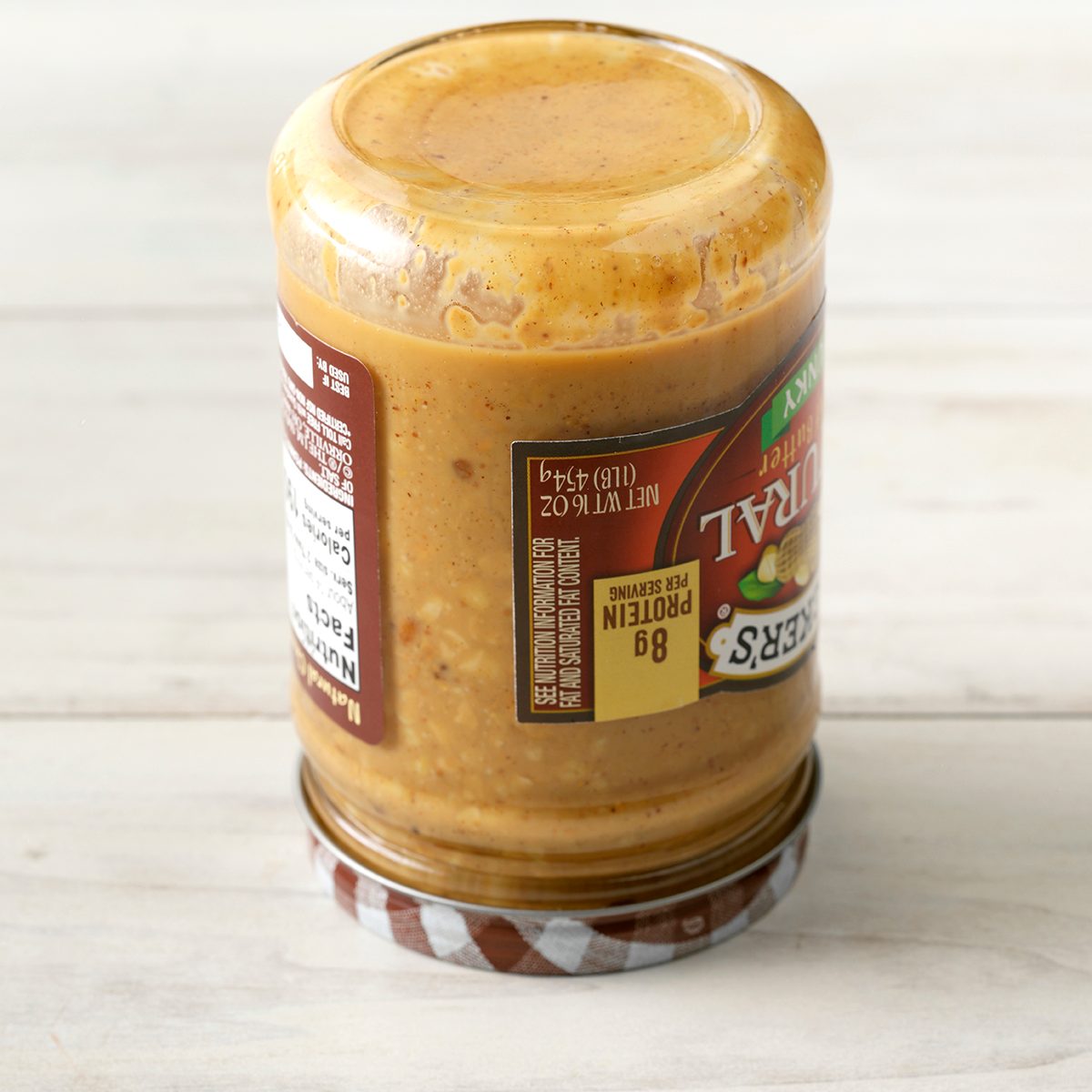 Kitchen Hack Storing Natural Peanut Butter Upside Down