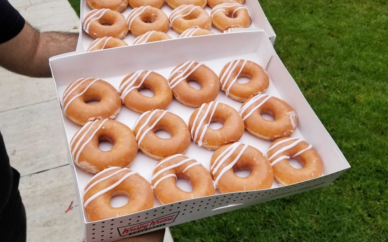 Krispy Kreme’s Classic Glaze Now Stuffed With Cream Filling