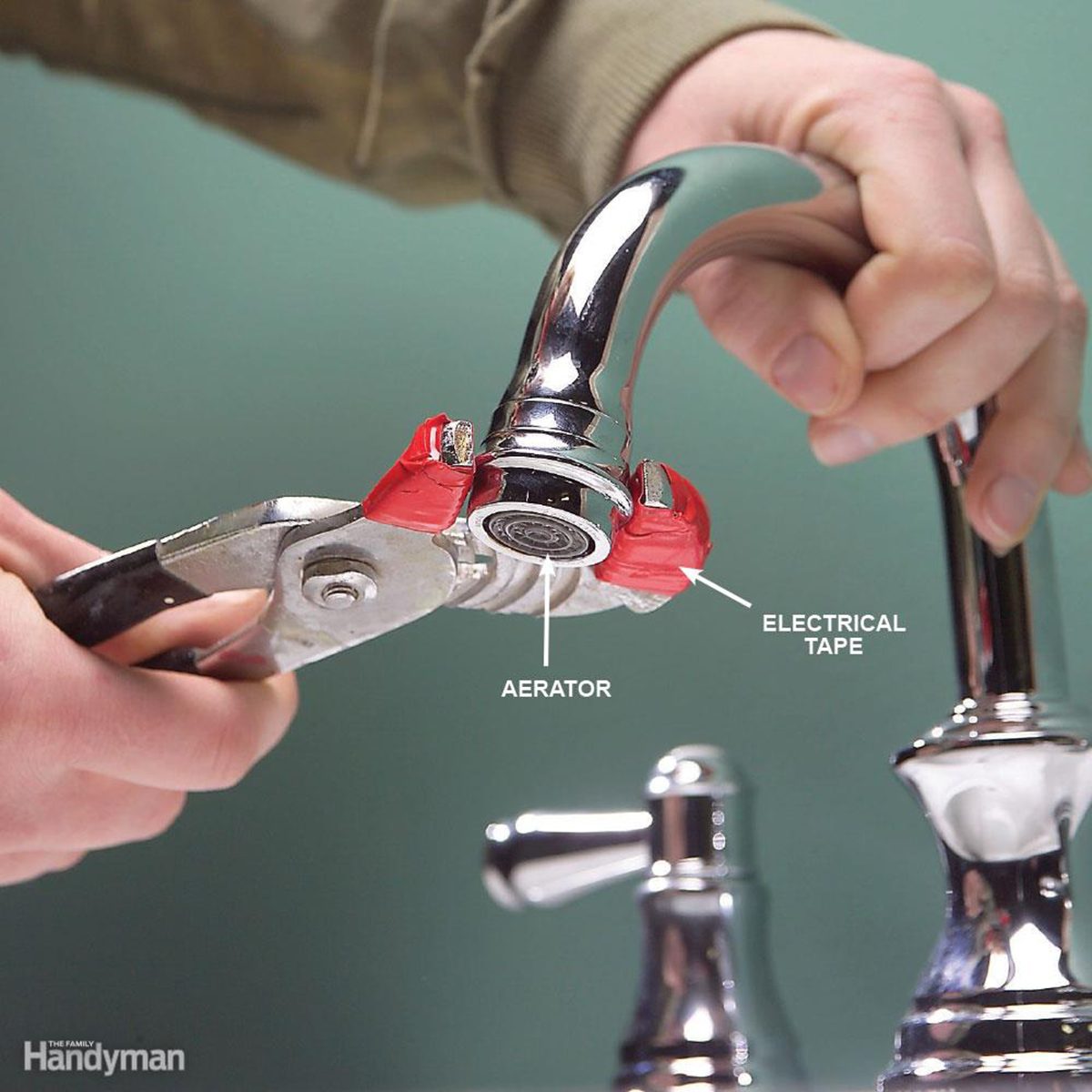 Screwing on a Faucet Aerator