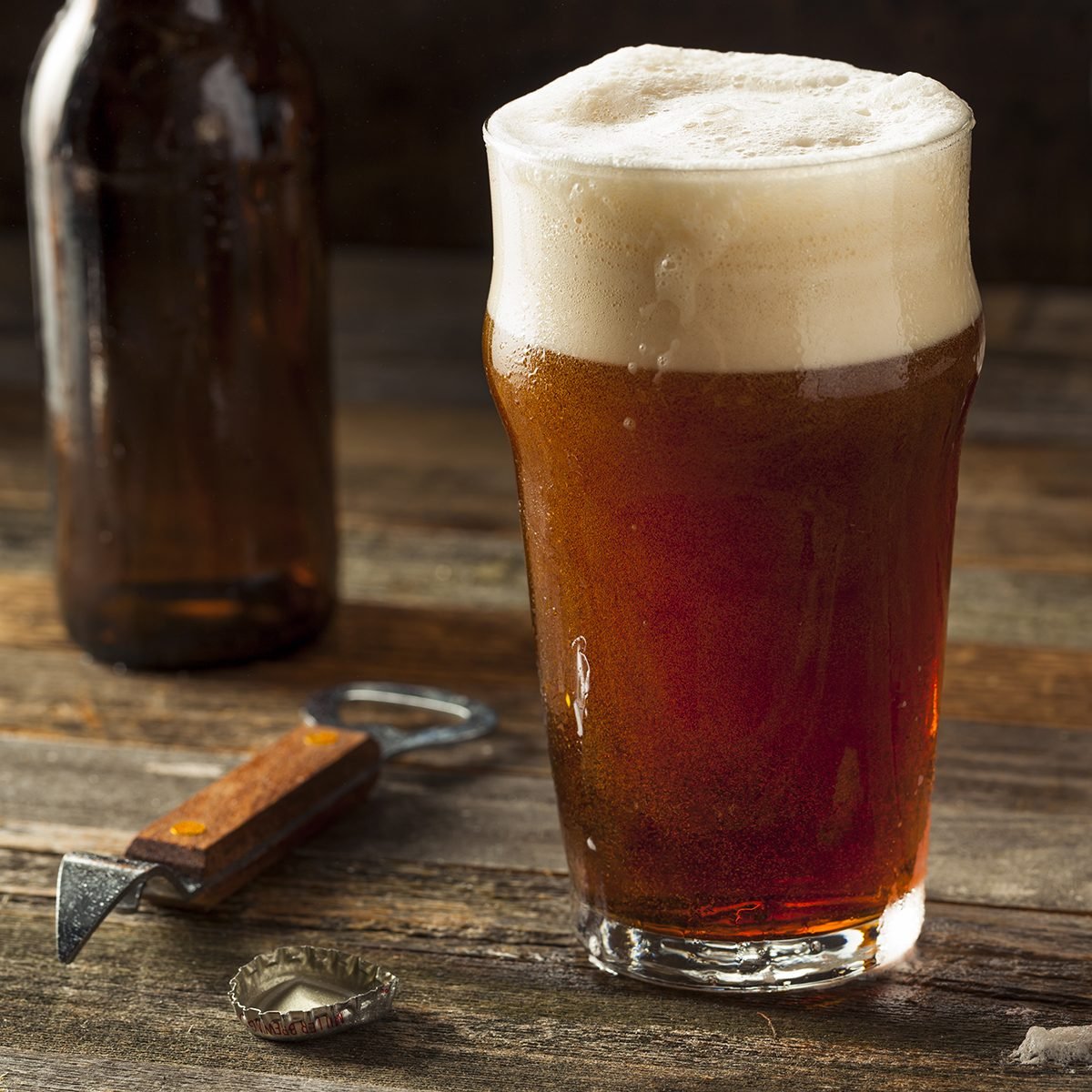 Refreshing Brown Ale Beer Ready to Drink