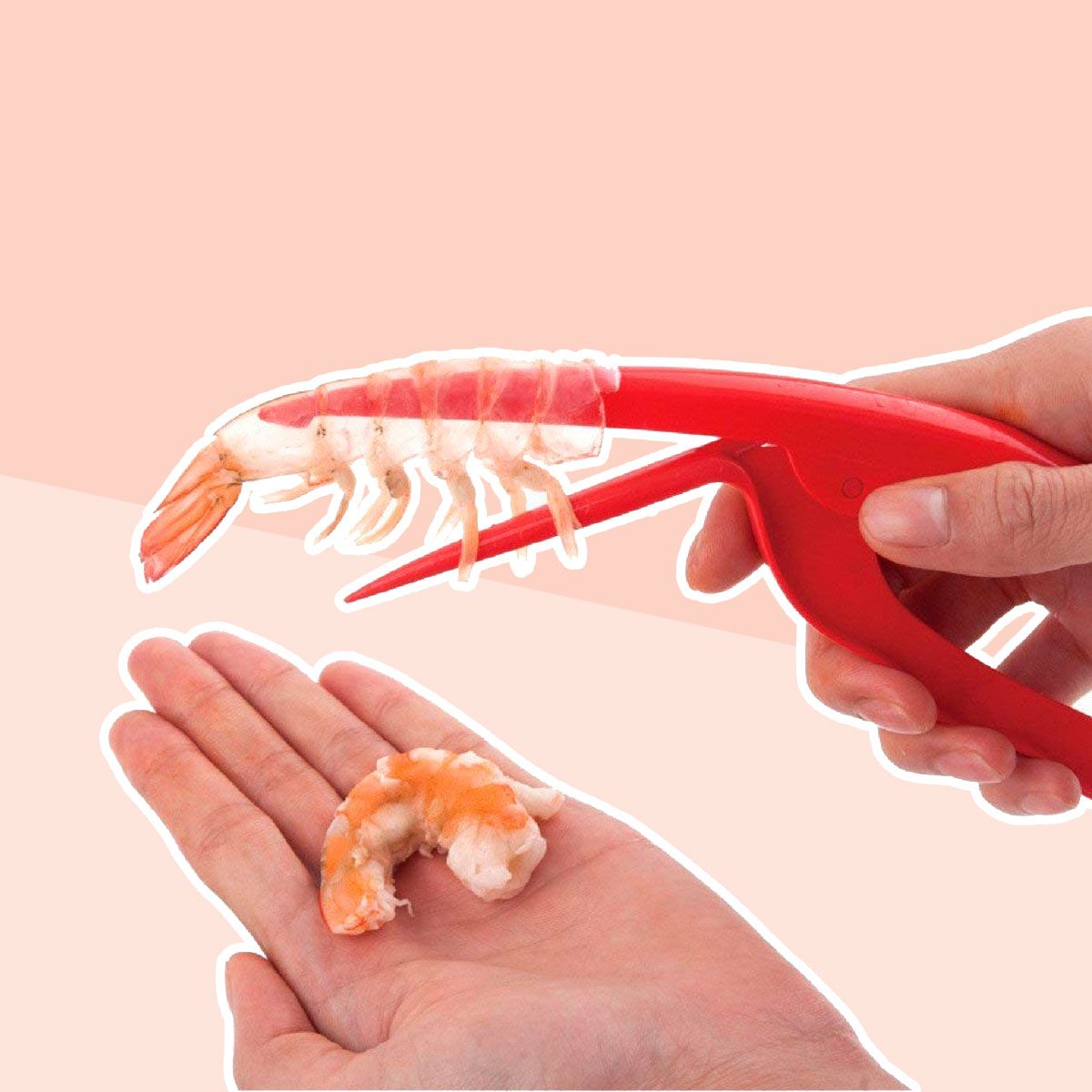 Prawn peeler and shrimp deveiner