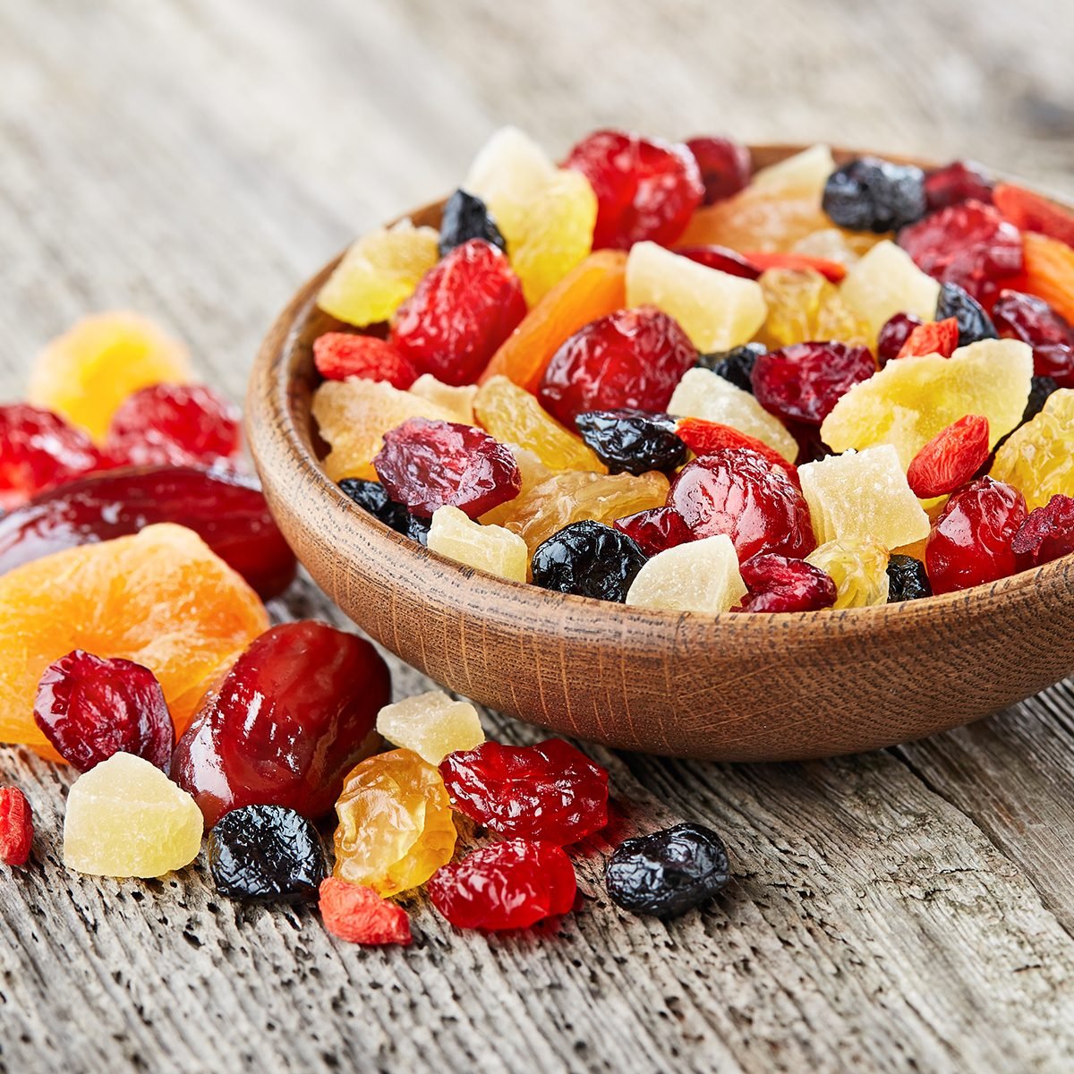 Dried fruits and berries