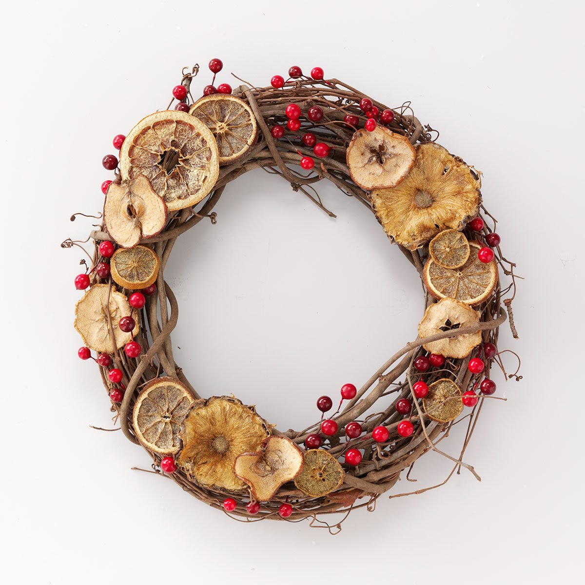 Citrus and Cranberry Wreath