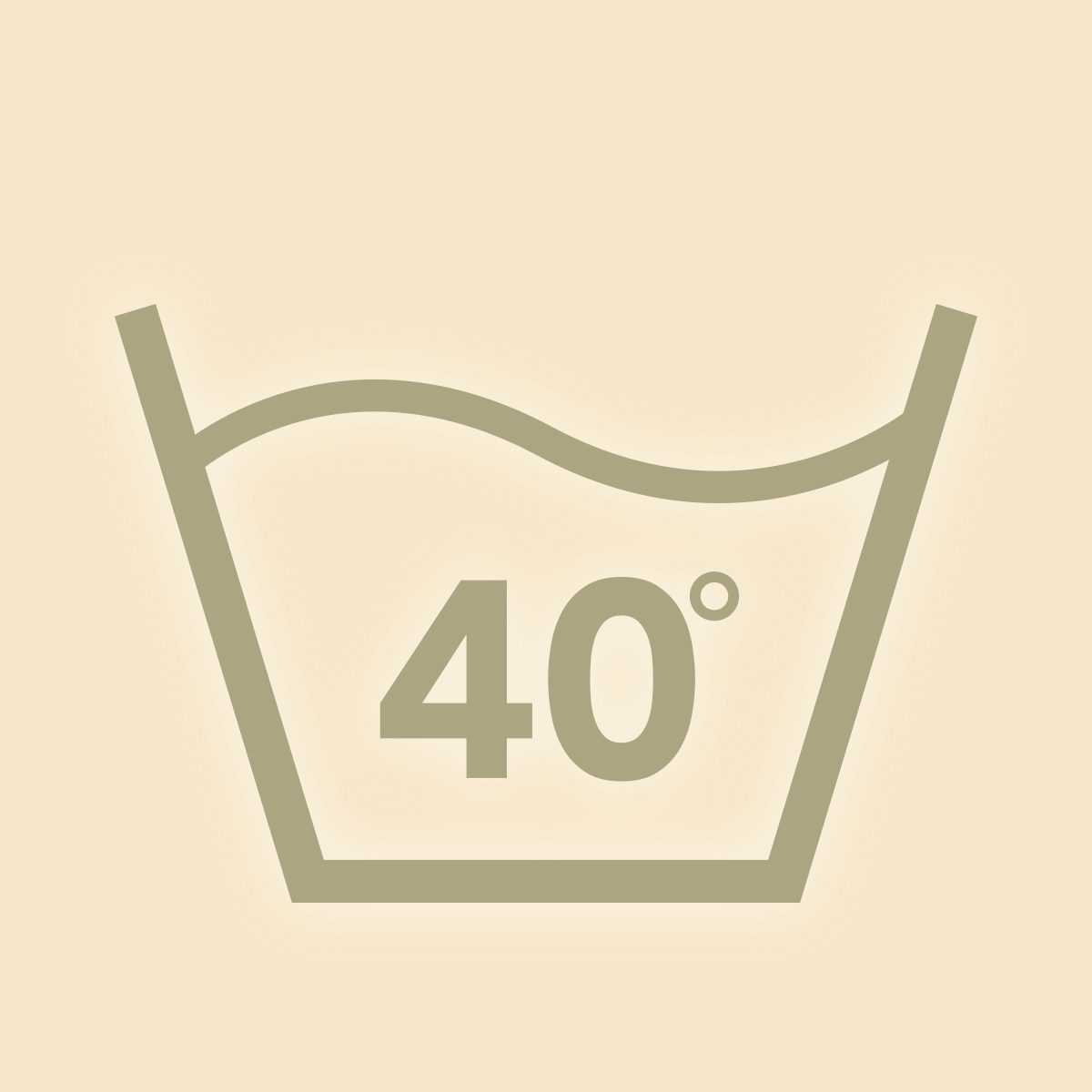 Washing symbol: Wash at 105 degrees