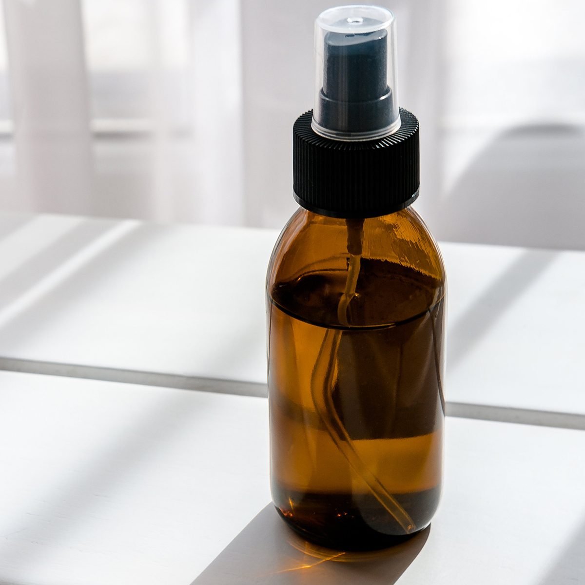 Bottle of essential oil