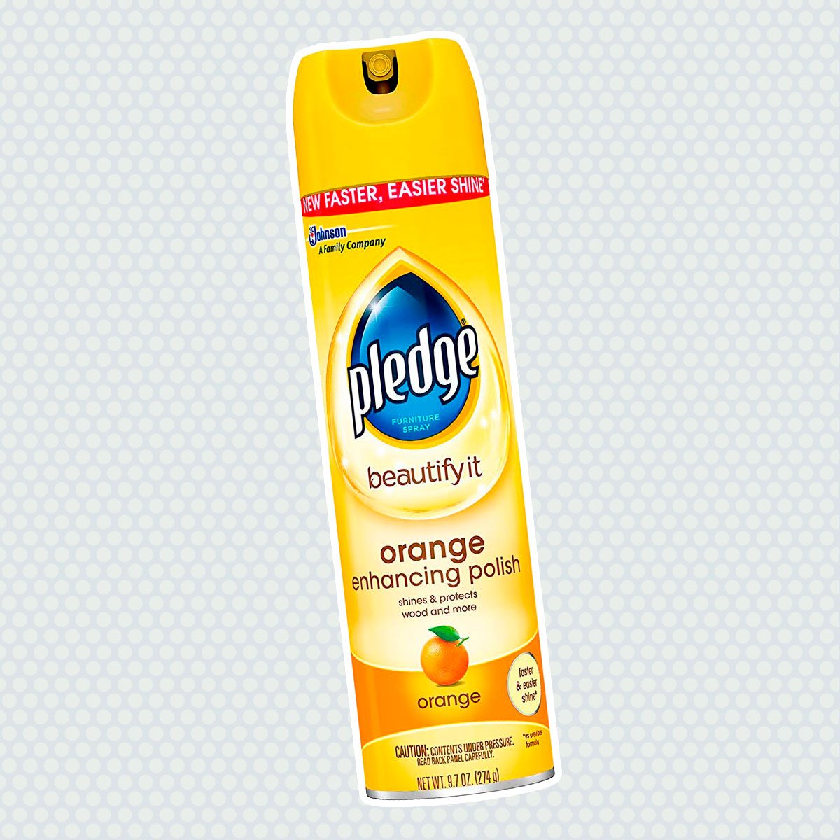 Pledge Wood Polish, Orange, 9.7 Ounce (Pack of 12)