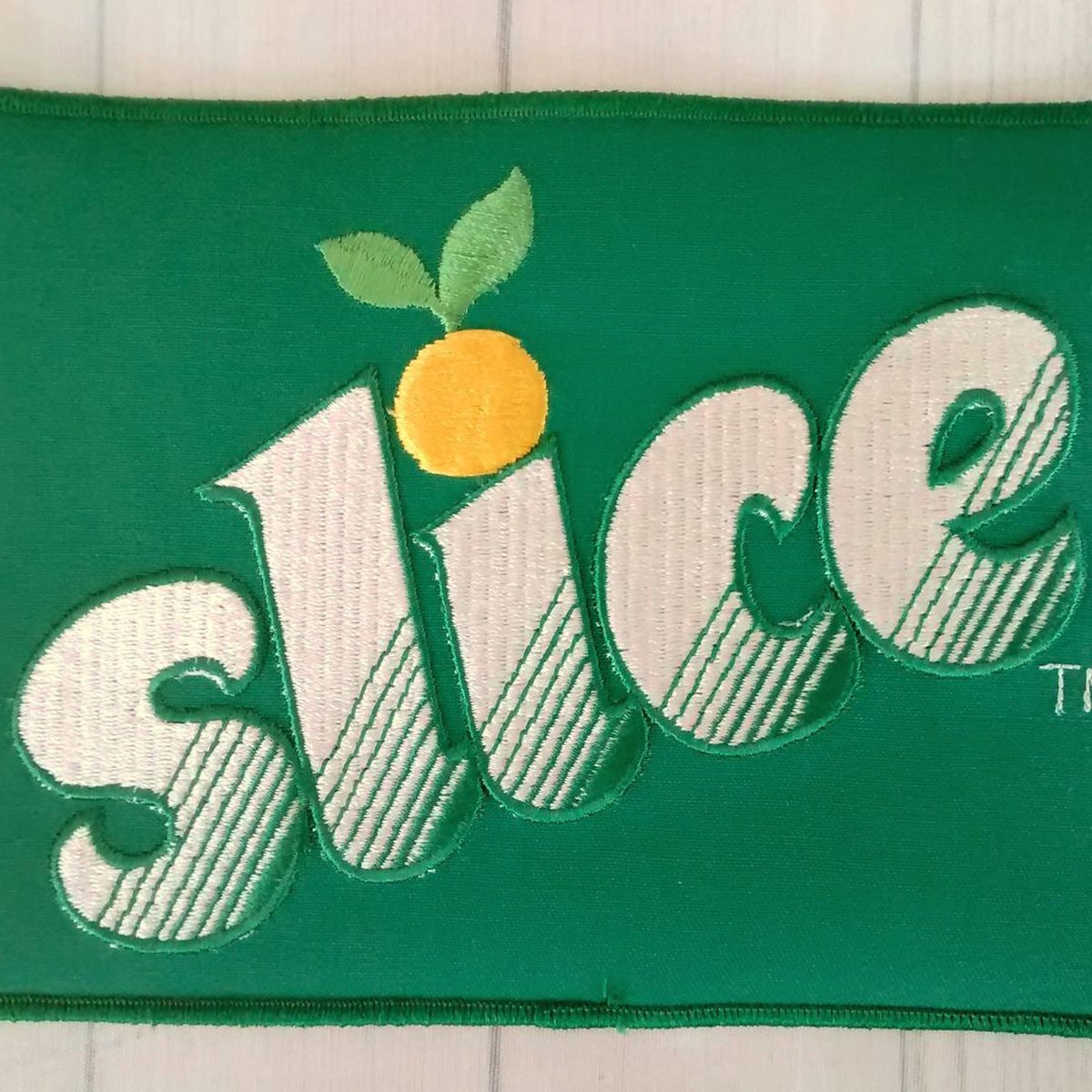 HUGE Genuine Vintage Pepsi Slice Patch 8.5