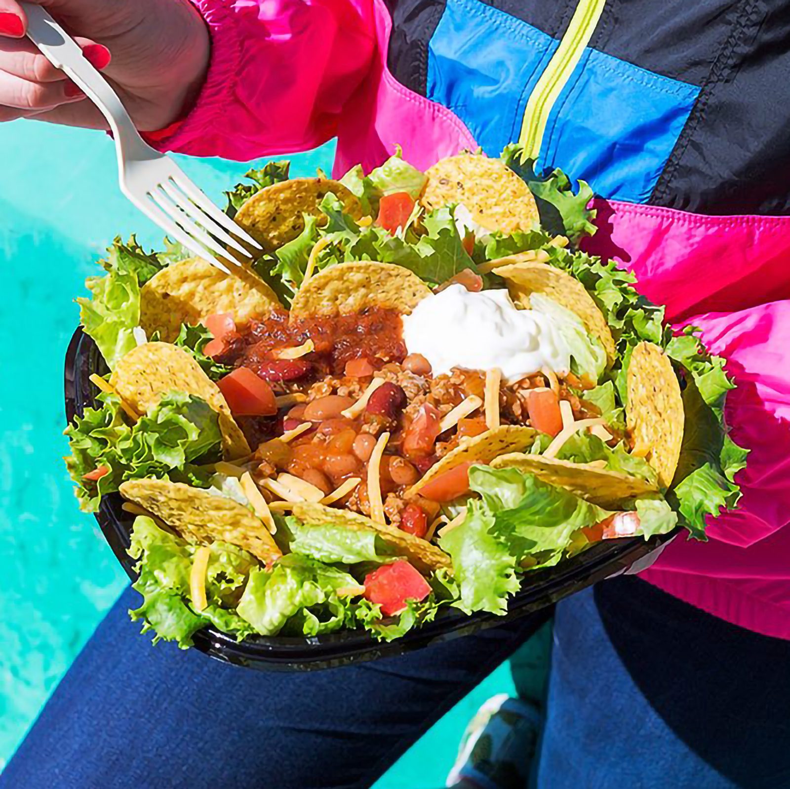 Wendys Taco Salad Via Wendys Facebook.com Sq