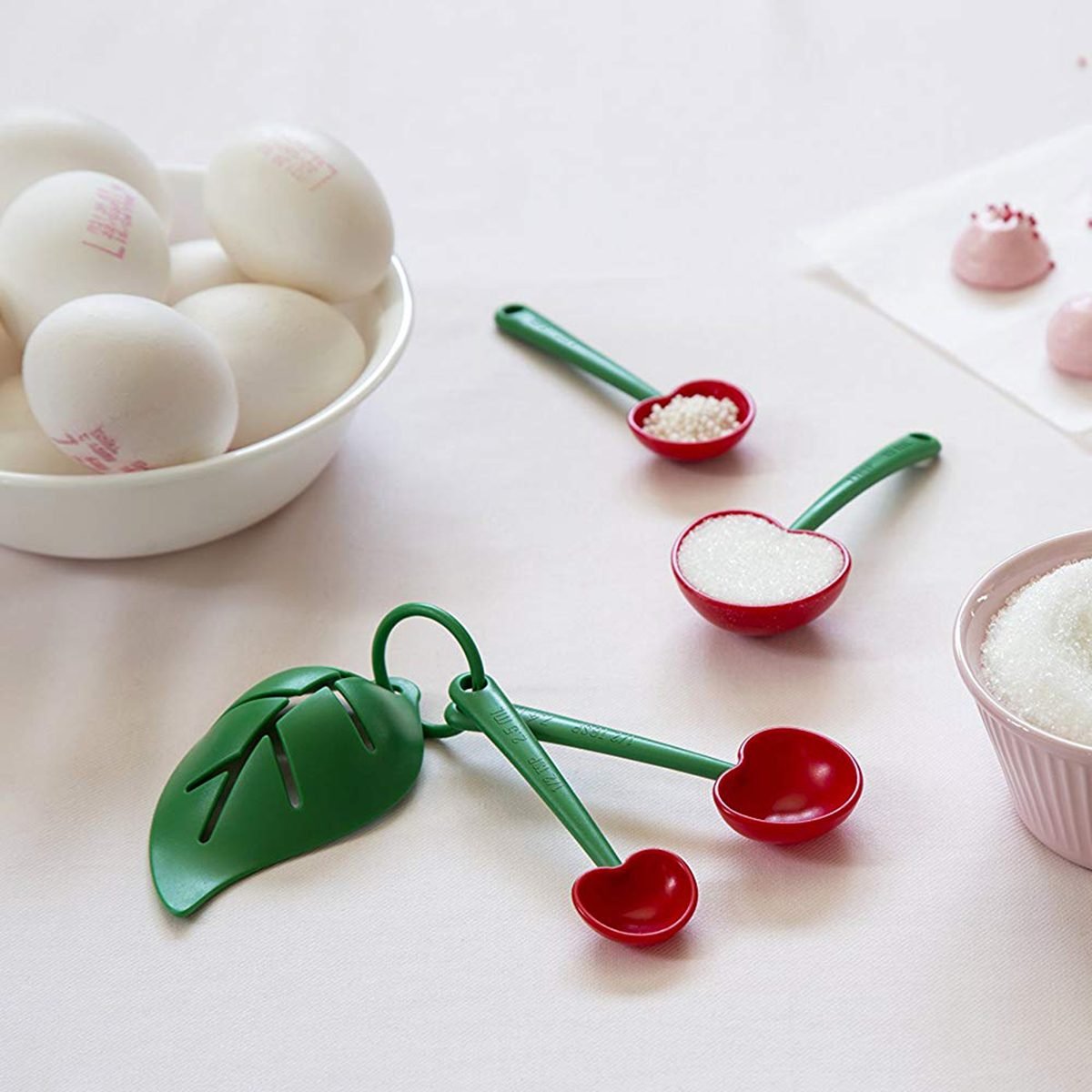 Mon Cherry Measuring Spoons and Egg Separator by Ototo