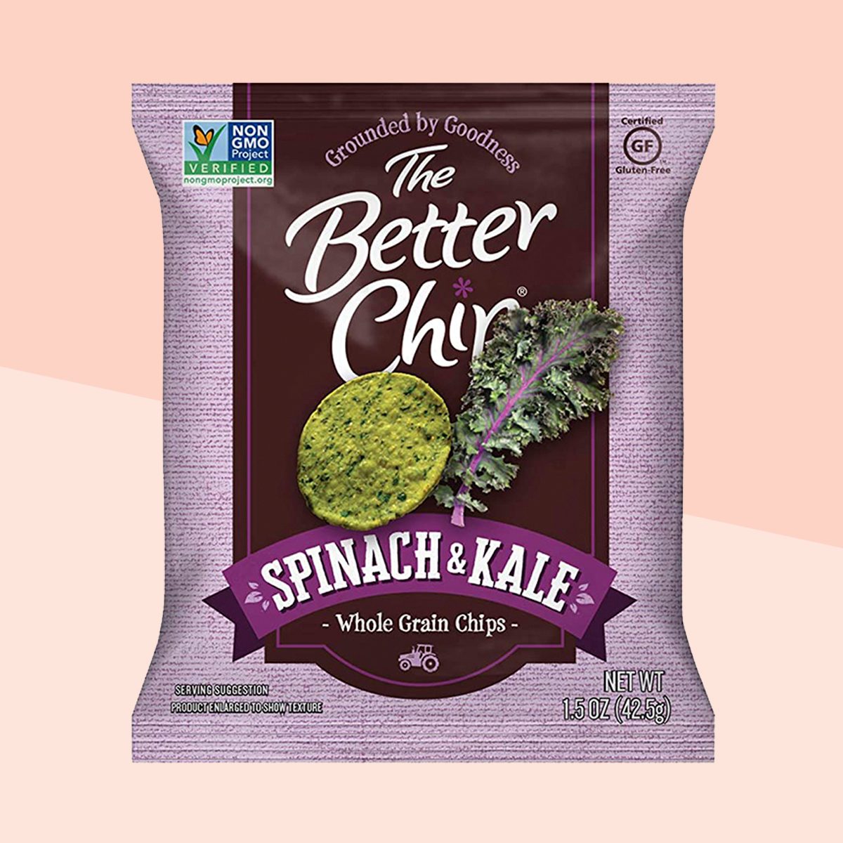 The Better Chip Whole Grain Chips | Spinach & Kale | 1.5 Ounce, Pack of 27 | Simple Ingredients | Non-GMO and Gluten Free
