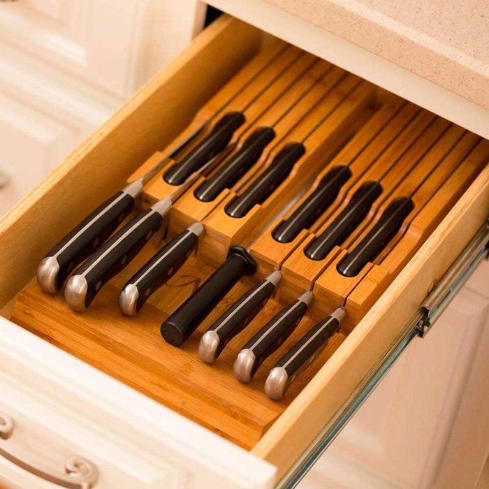 in-drawer knife block