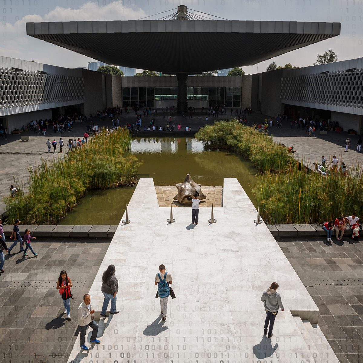 The courtyard at the Museo Nacional de Antropologia in Mexico City, Mexico, September 20, 2015. (Photo by John Gress/Corbis via Getty Images)