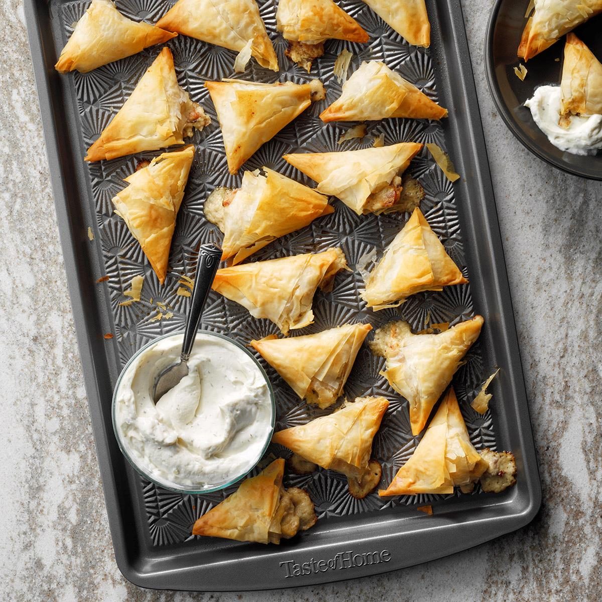 Chicken Bacon Triangles