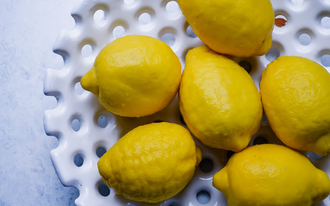 Lemons in a bowl