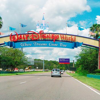 The entryway into Disneyland