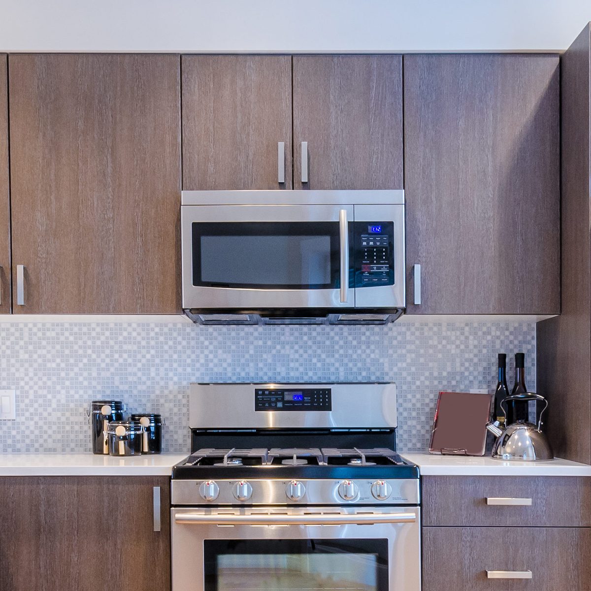 Modern kitchen in luxury house.