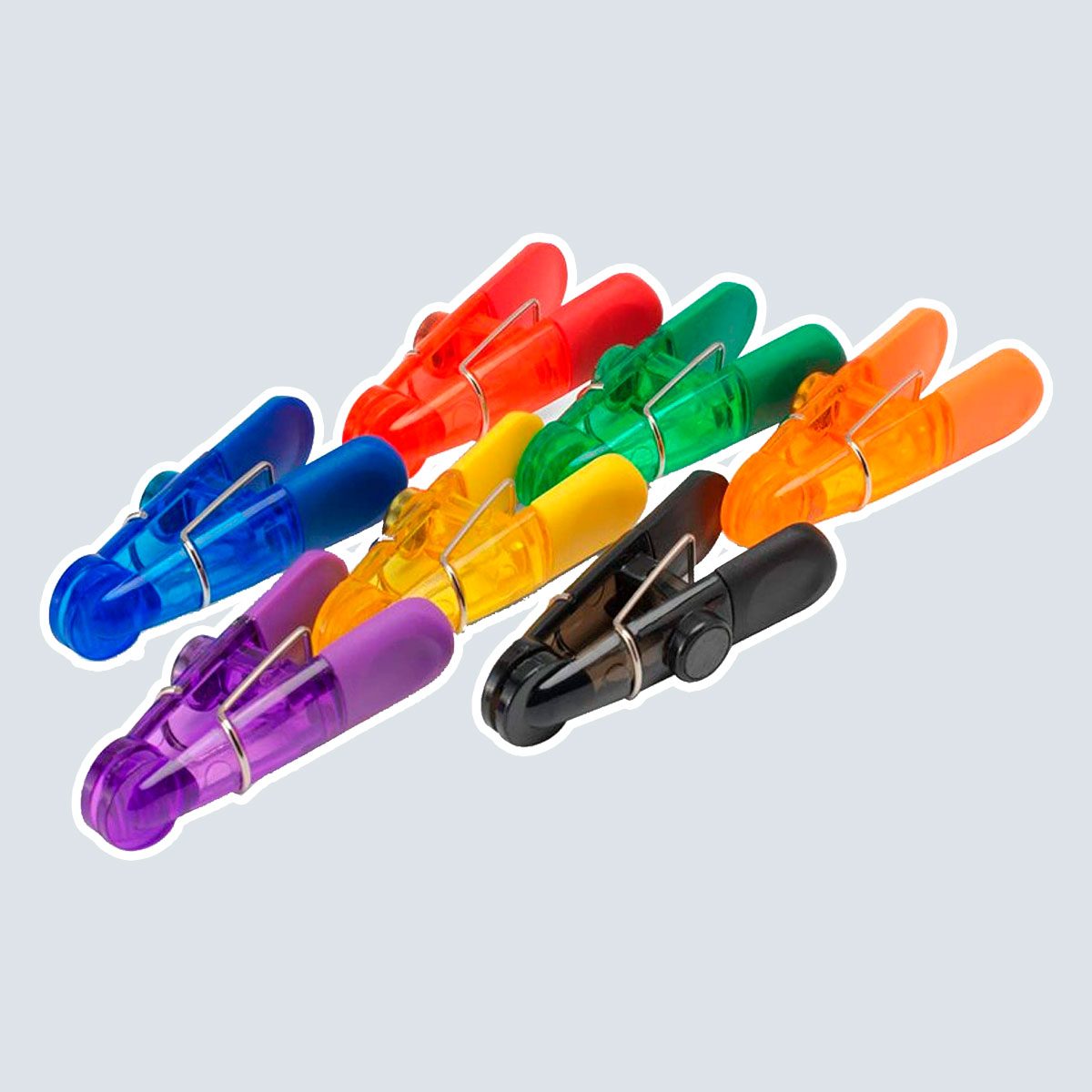 Kizmos 5057494 Magnetic Multipurpose Bag Clips, Set of 7, Multicolored