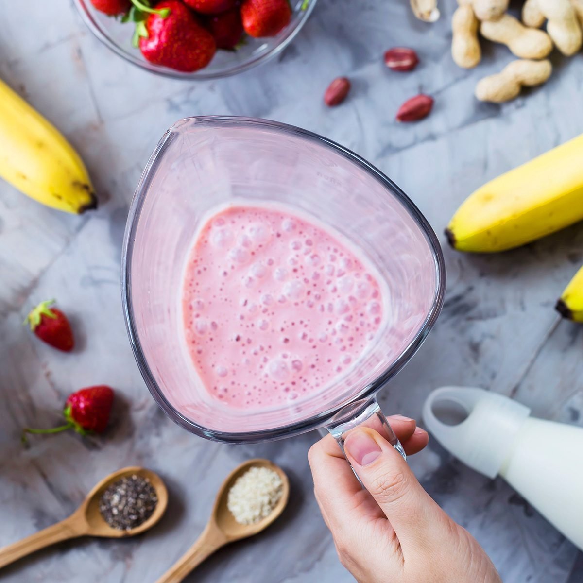Strawberry banana smoothie