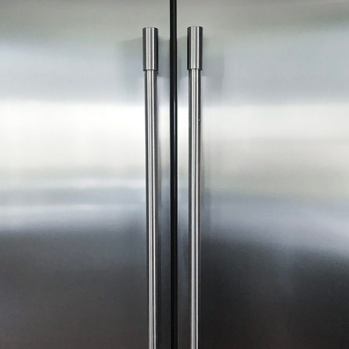 Stainless steel fridge