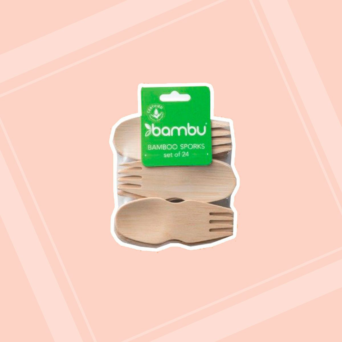 bambu Veneerware Organic Bamboo Sporks, 24-Pack