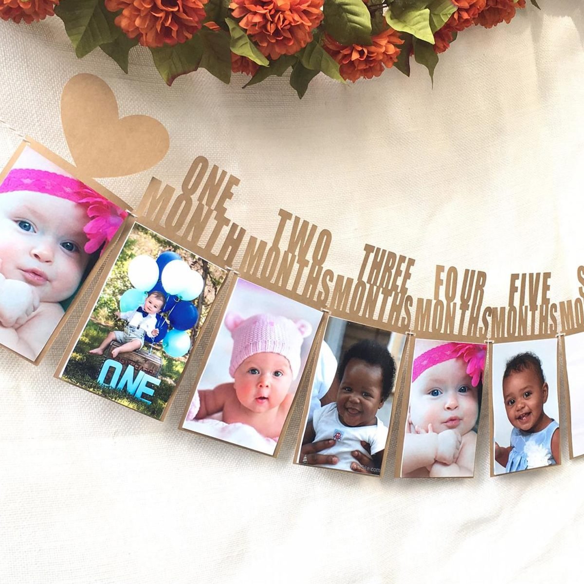 First Birthday Party Decorations Boy , First Birthday Photo Banner , First Birthday , One Year Bunting, Birthday Decor, Photo Banner, baby