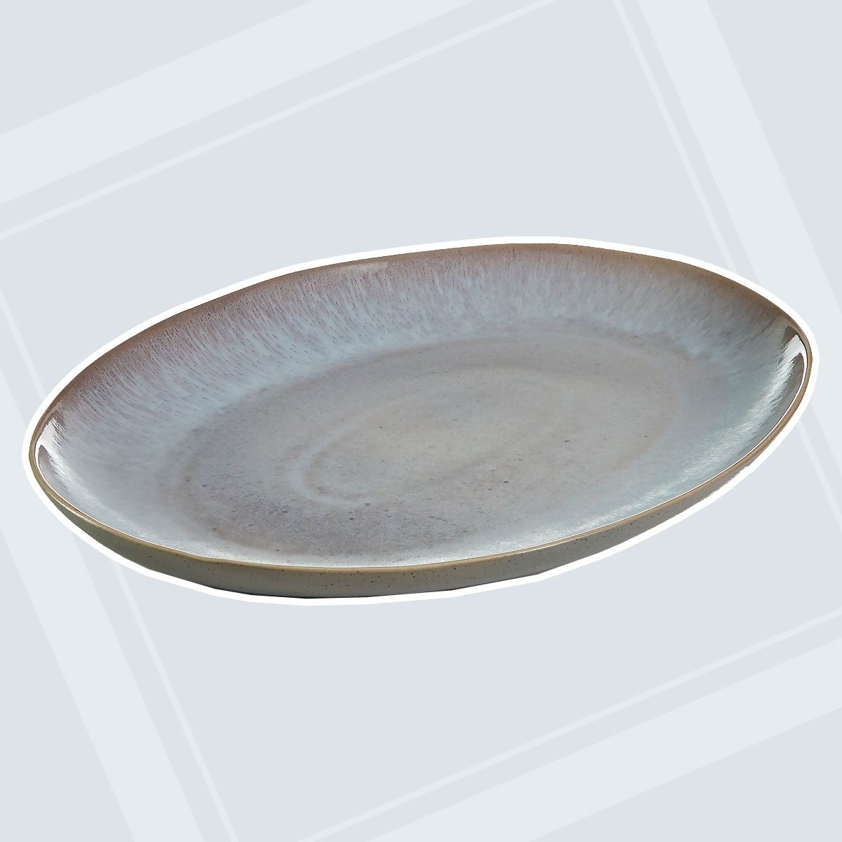 Olaria Moonstone 15" Oval Platter, Created for Macy