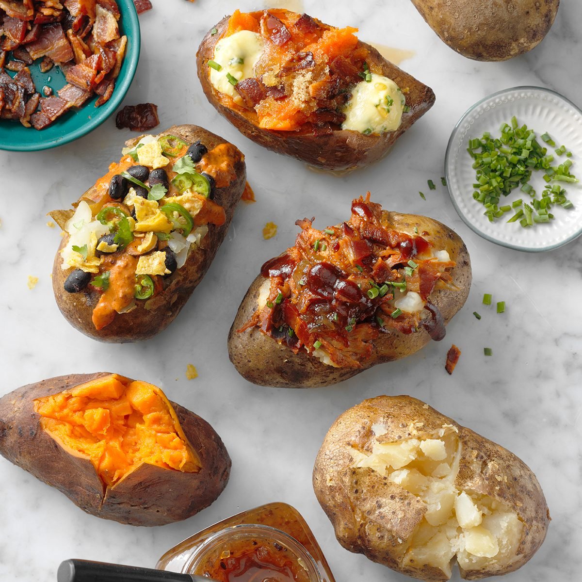 baked potato bar toppings