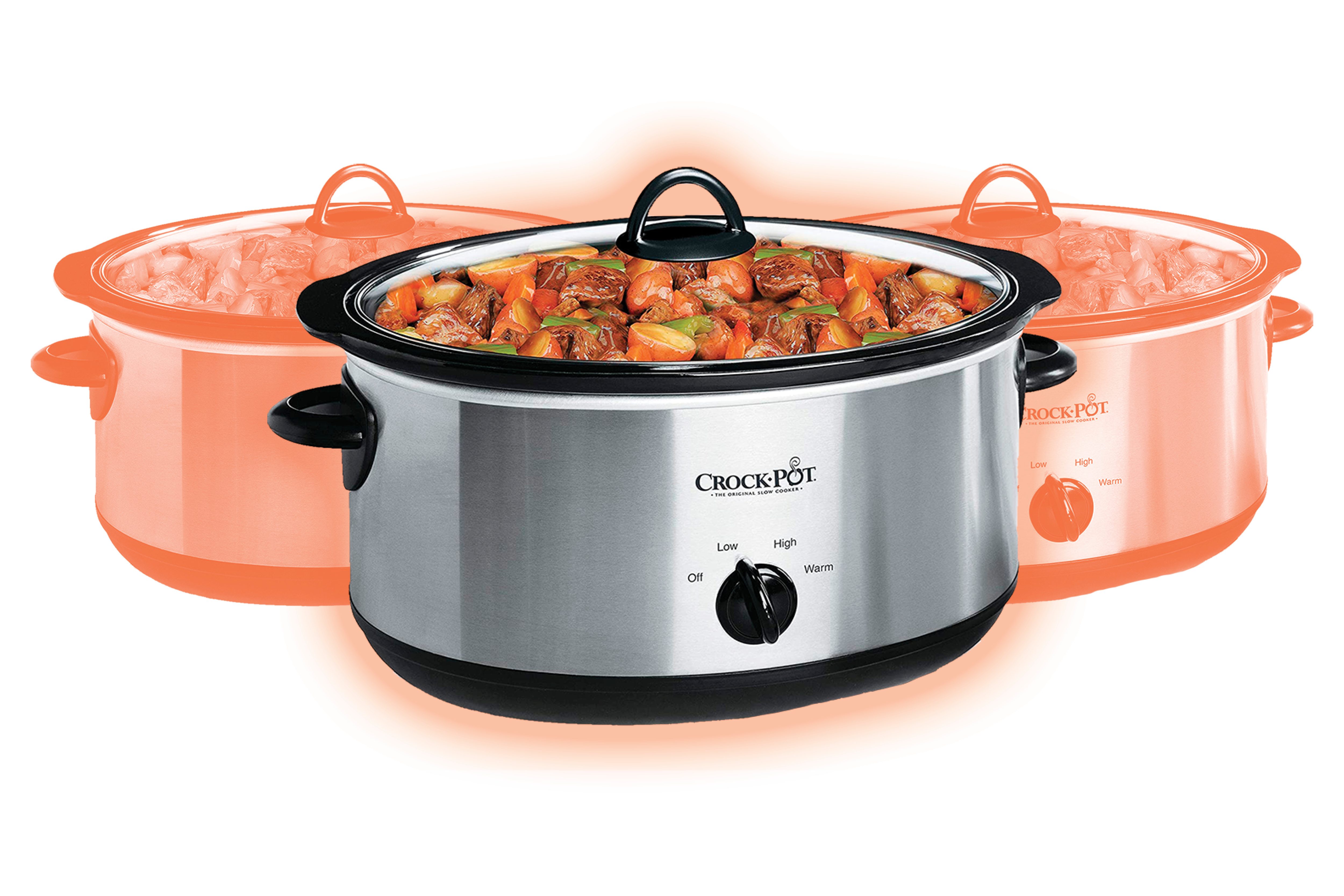 Crockpot 7-Quart Oval Manual Slow Cooker | Stainless Steel (SCV700-S-BR)