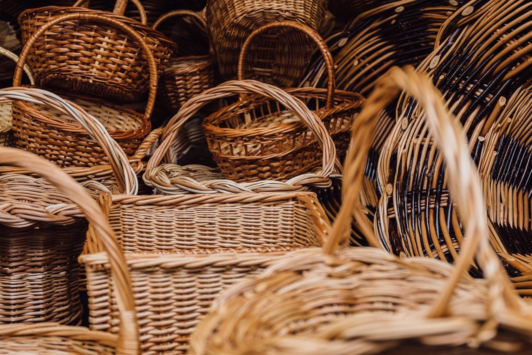Collection Of Wicker Baskets