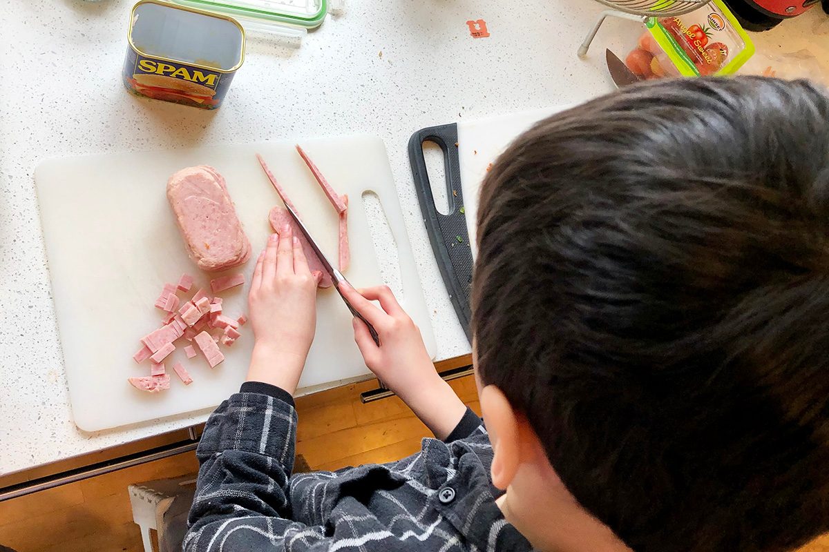 How To Make Fried Rice Process Shot