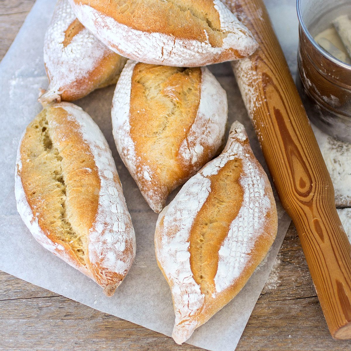 Traditional Italian bread Ciriola Romana