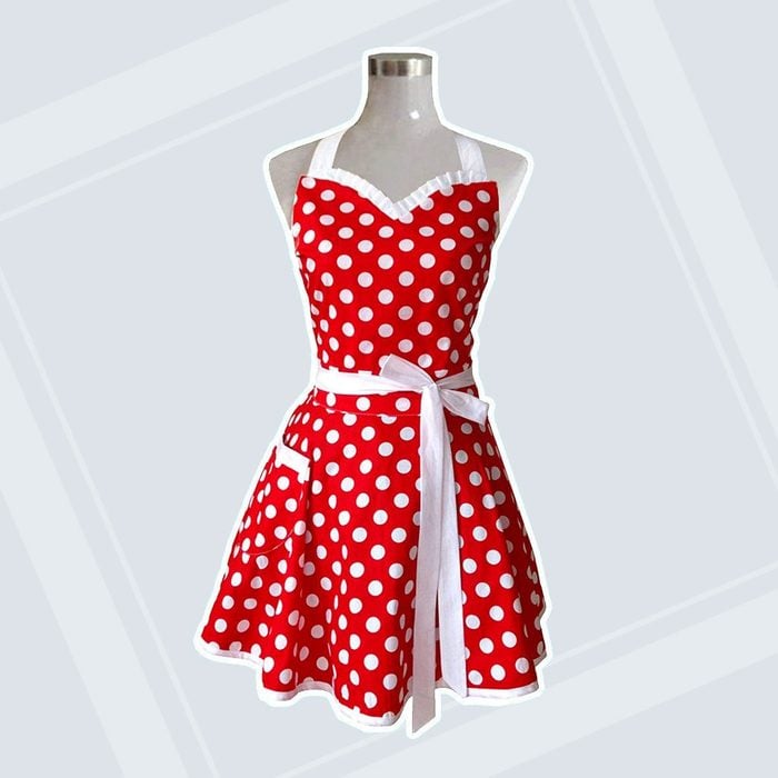 Sweetheart Red Retro Kitchen Apron