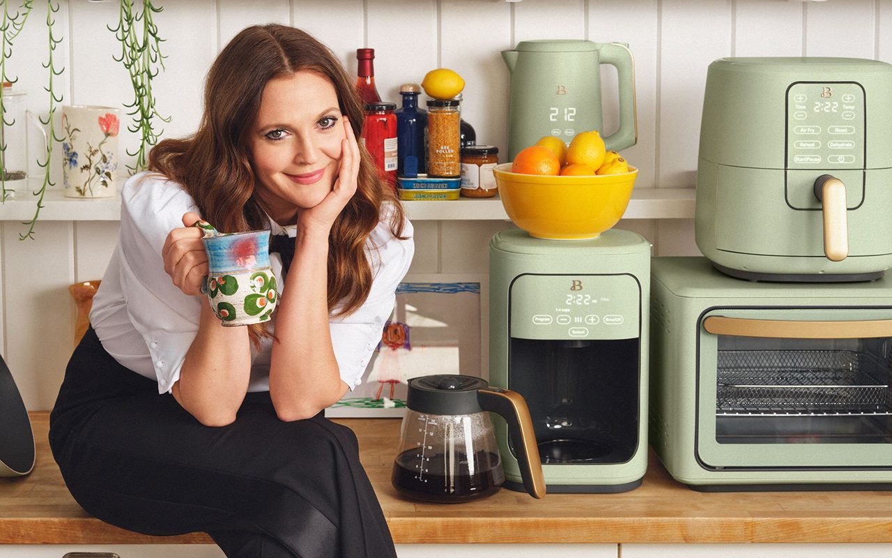 Drew Barrymore Just Launched the Cutest Sage Green Appliances at Walmart