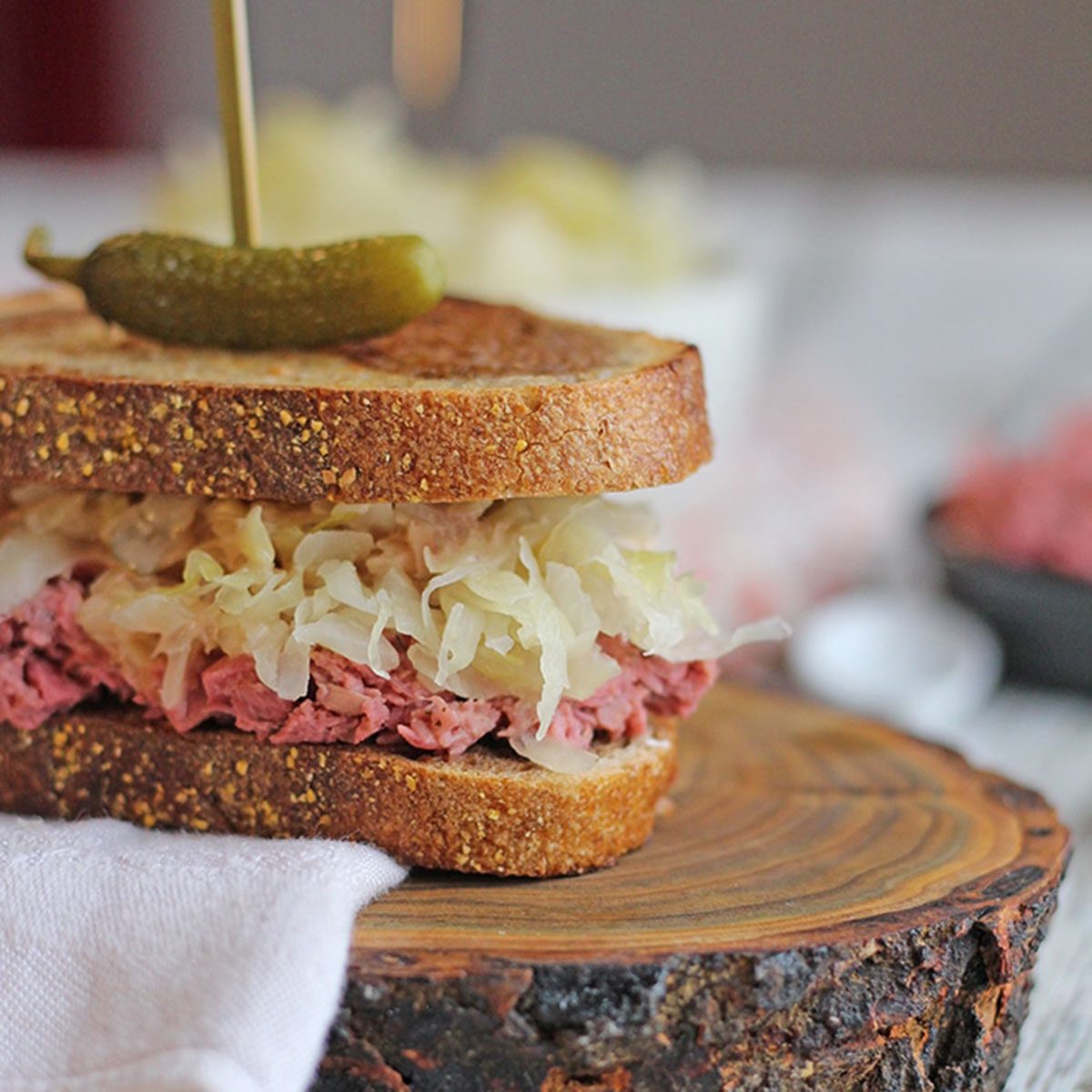 jackfruit recipes Vegan Reuben Sandwich Jackfruit