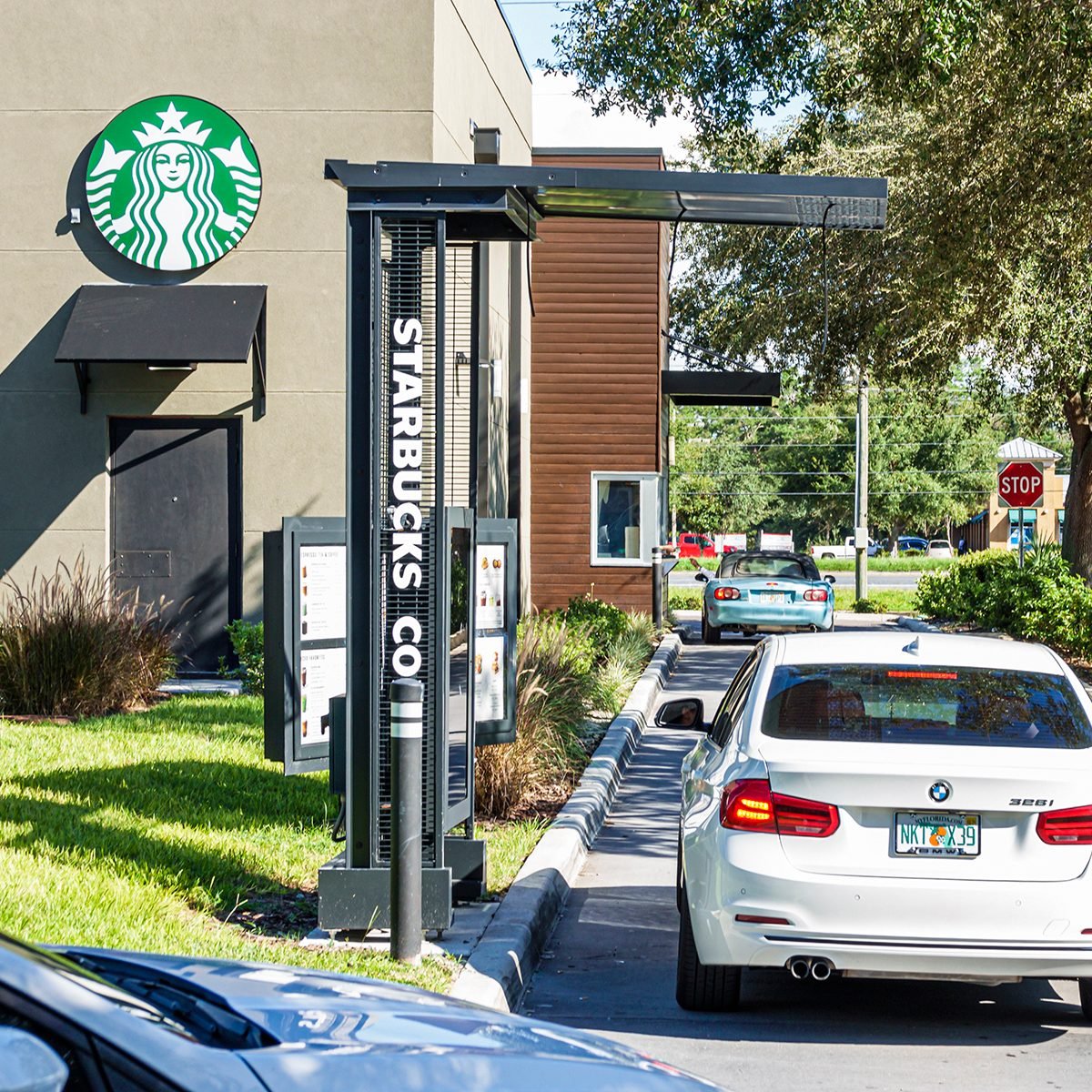 Florida, Spring Hill, Starbucks Coffee, Drive Thru Pick Up Window