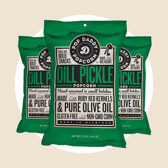 Pop Daddy Dill Pickle Popcorn Via Merchant 21 Pickle Flavored Foods
