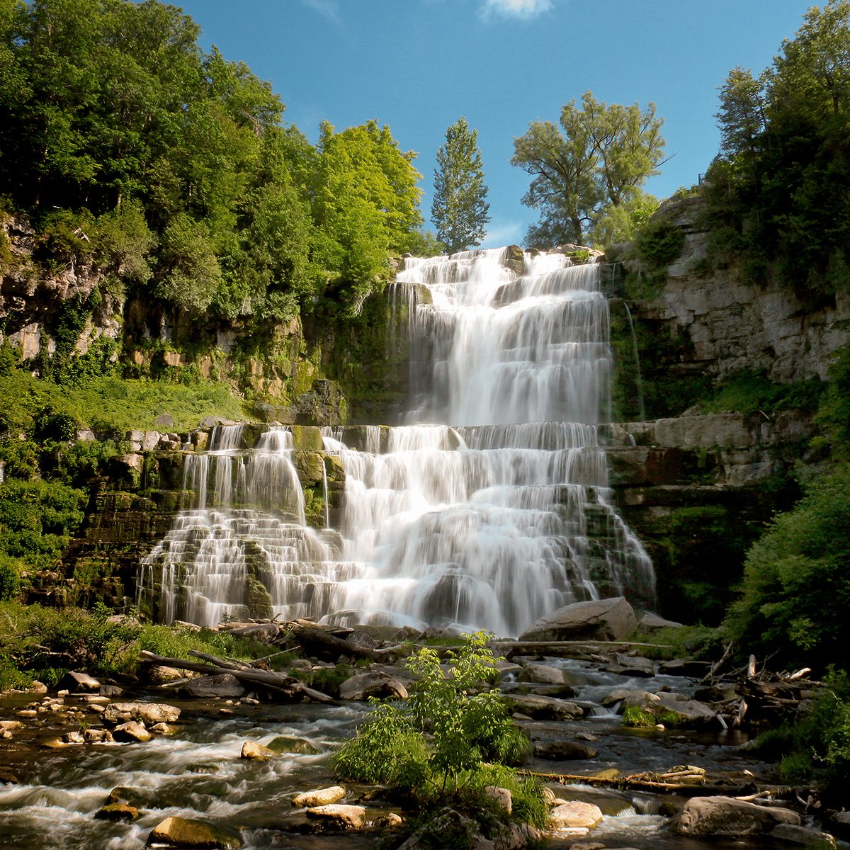 This picture was taken at Chittenango Falls, July of 2010