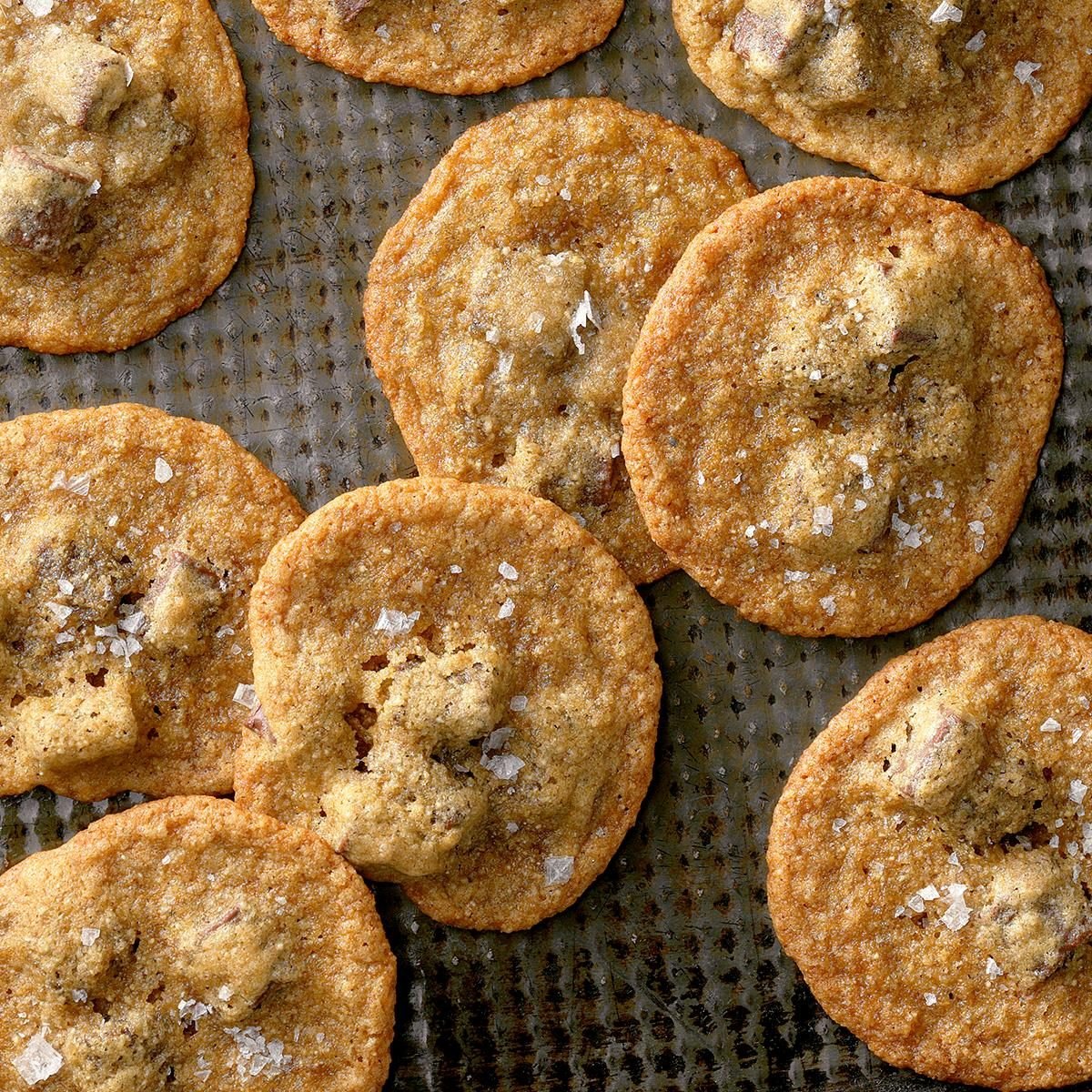 Salted Brown Sugar and Rye Chocolate Chip Cookies