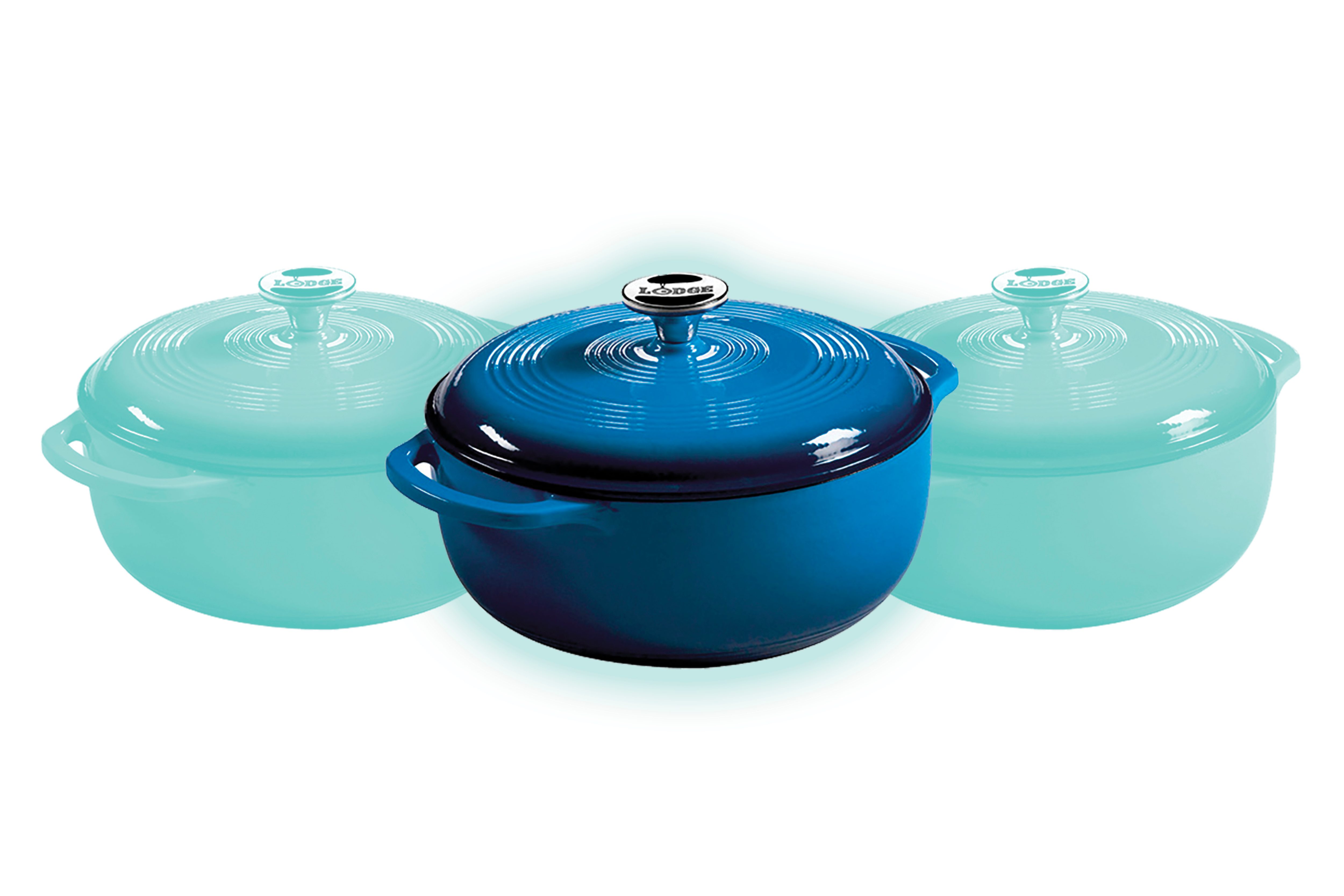 4.5 Quart Blue Enameled Cast Iron Dutch Oven
