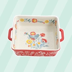 The Pioneer Woman Mazie 8 X 8 Ceramic Red Square Baker