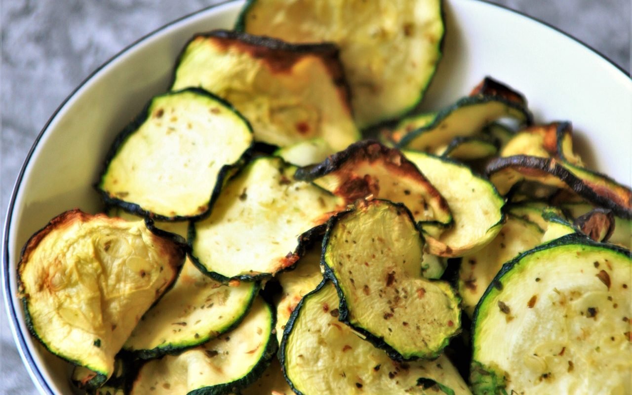 Air-Fryer Zucchini Chips